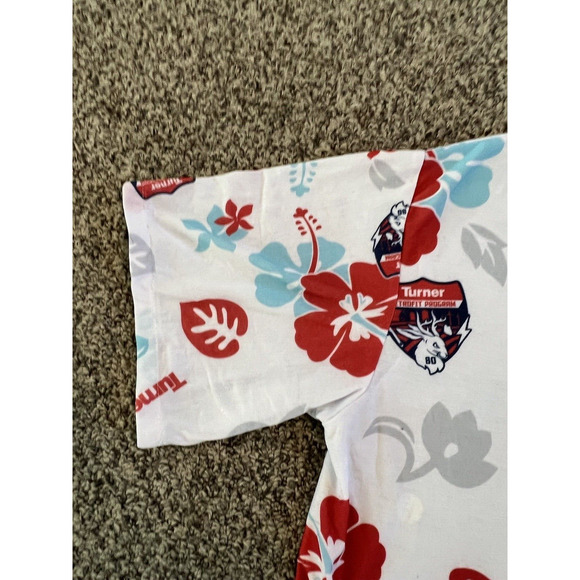 Krazy Klothes Hawaiian White with Red Flower Turner Retrofit Program Mens 3XL - Picture 7 of 10